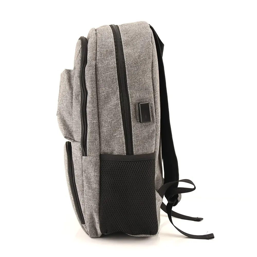 Backpack Andorra GFY-9817 Grijs-Zwart – 17,0 inch, productfoto 3