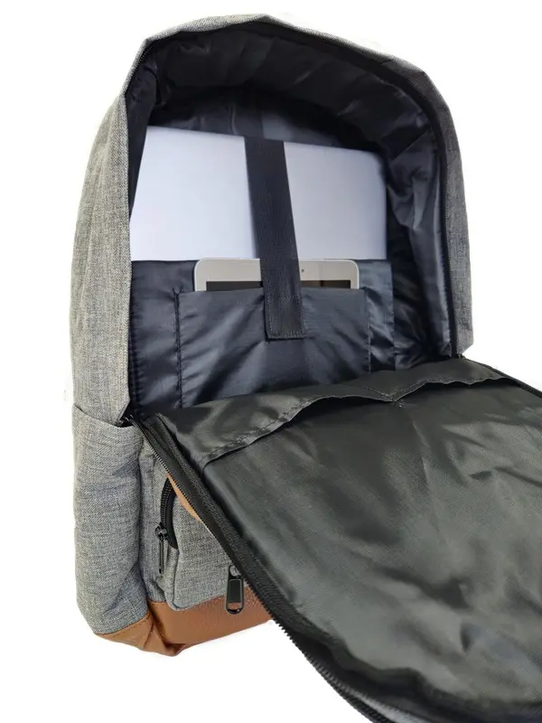Backpack Luzern GFY-9817 Grijs – 17,3 inch, productfoto 2