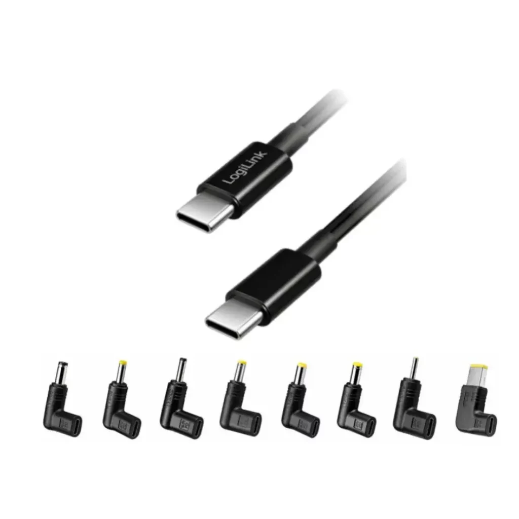 LogiLink PA0423 USB-C-naar-DC-adapterkabel, productfoto 1