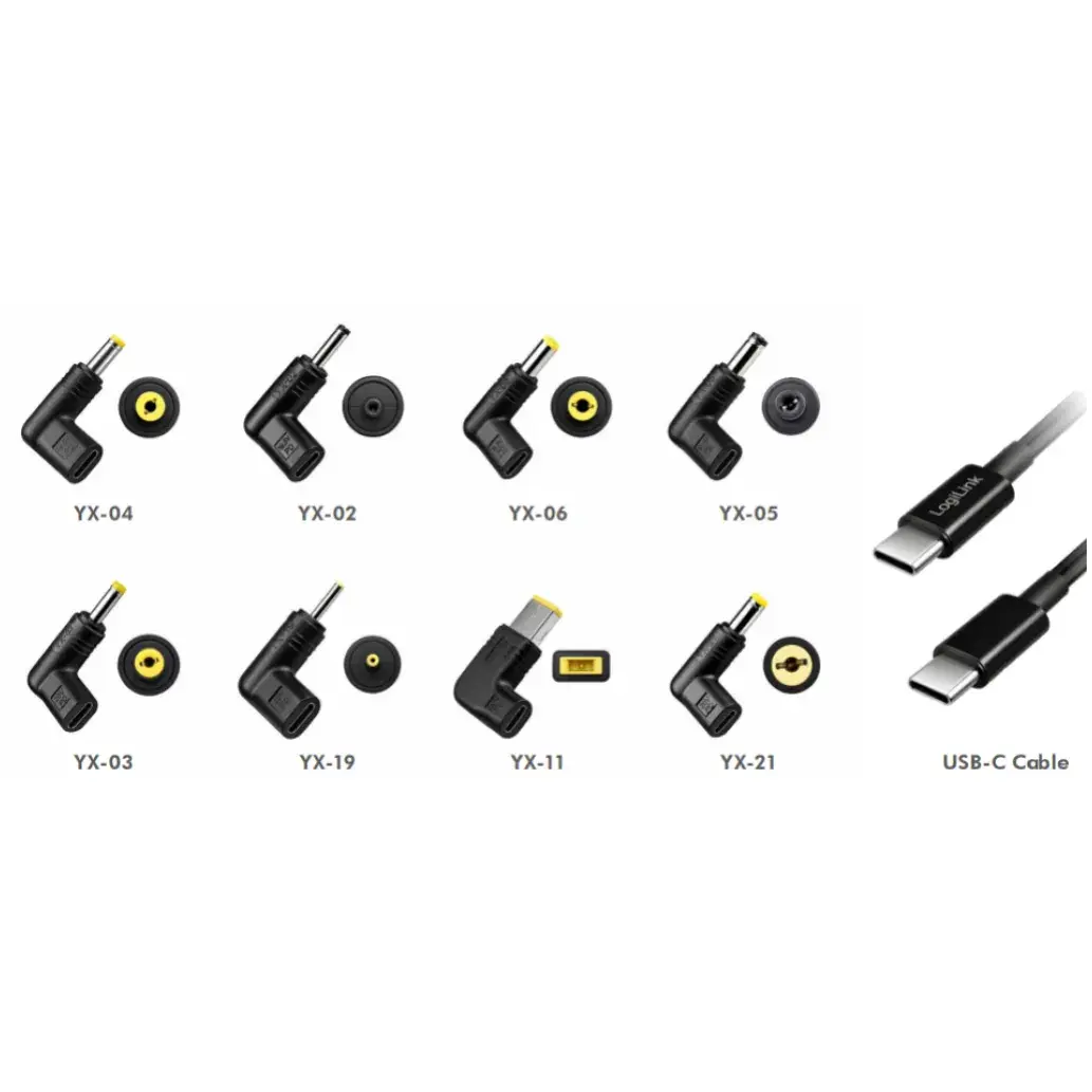 LogiLink PA0423 USB-C-naar-DC-adapterkabel, productfoto 2